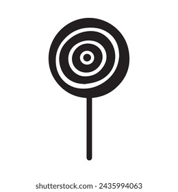 Lollipop Candy Icon Vector. White background design.
