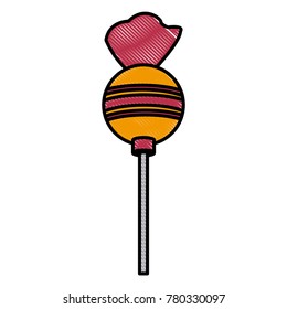 Lollipop candy isolated
