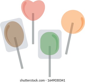 Lollipop candy shop sweet vector
