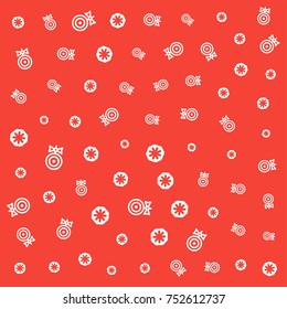 lollipop candy and snowflake seamless pattern on red background. vector background design.
