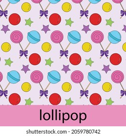 lollipop candy sugar sweet pattern 