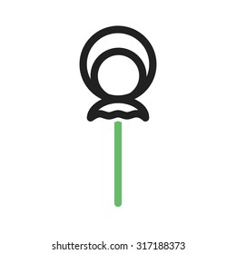 Lollipop, candy, sweet icon vector image. Can also be used for sweets and confectionery. Suitable for use on web apps, mobile apps and print media.