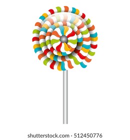 lollipop candy sweet isolated icon