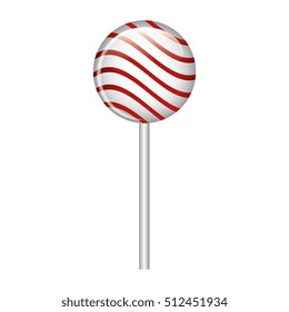 lollipop candy sweet isolated icon