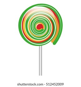 lollipop candy sweet isolated icon