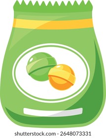 Lollipop candy sweets pack vector illustration