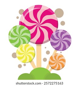 lollipop candy vector design illustration