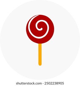 Lollipop candy, vector design of sweet Lollipop 