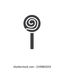 Icono vectorial de caramelo de langostino. signo plano relleno para concepto móvil y diseño web. Icono de glifo de pop. Símbolo, ilustración del logotipo. Gráficos vectoriales