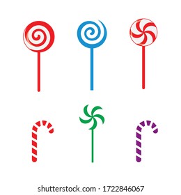 lollipop candy vector icon illustration design