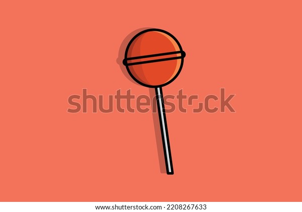 Lollipop candy vector icon\
illustration. Bonbon, Confectionery, Sweet, Sweets candy,\
Jawbreaker, Sweetmeat, Food object, Colorful candy, Sucker food,\
Sucker.