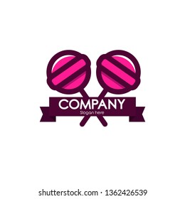 lollipop candy vector logo