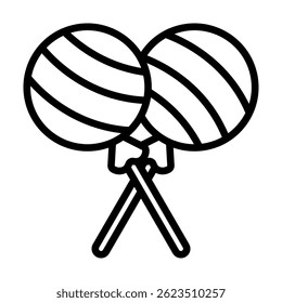 Lollipop Cheers Icon for Children's Birthday Parties and Festive Celebrations