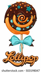  lollipop with chocolate