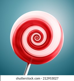 Lollipop closeup, candy, eps 10