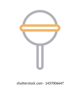 lollipop color line vector icon