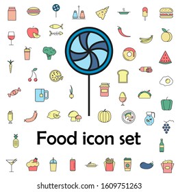 lollipop colored icon. food icons universal set for web and mobile
