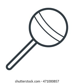 Lollipop Colored Line Vector Icon