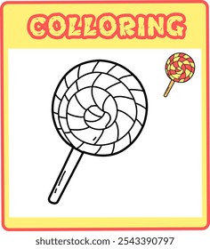 Lollipop Coloring Lernguide für Kinder