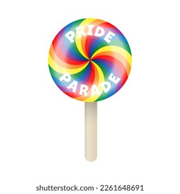 Lollipop design for pride parade