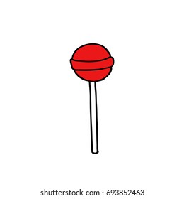 lollipop doodle icon