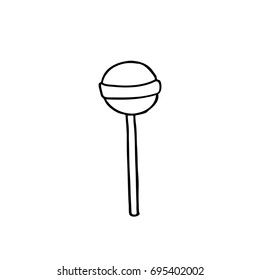 lollipop doodle icon