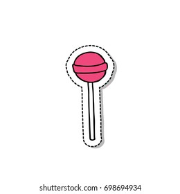 lollipop doodle icon, sticker
