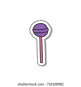 lollipop doodle icon, sticker