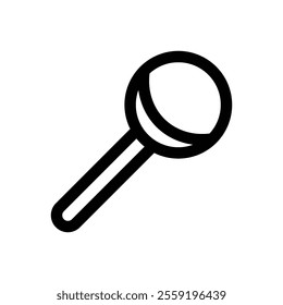 Lollipop. Editable stroke vector icon.