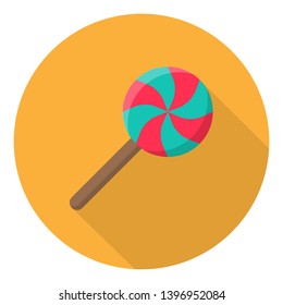 Lollipop Flat Design Icon Vector
