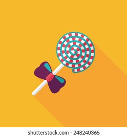 lollipop flat icon with long shadow,eps10