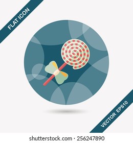 lollipop flat icon with long shadow,eps10