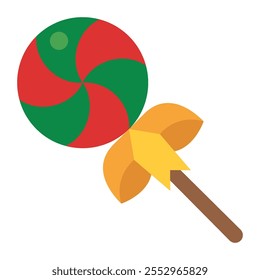 Icono de lollipop flat, Vector e ilustración