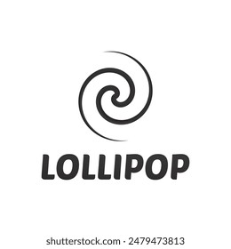 Ilustración vectorial de diseño de logotipo moderno de diseño de signo de logotipo plano Lollipop