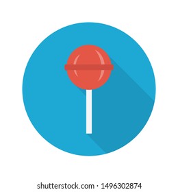 lollipop glyph flat vector icon