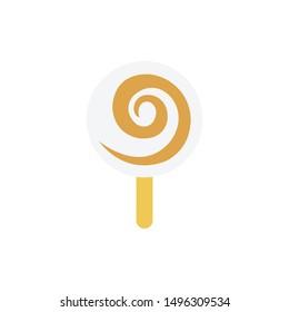 lollipop glyph flat vector icon