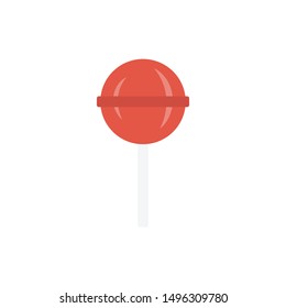 lollipop glyph flat vector icon