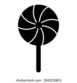 Lollipop Glyph Style vector icon which can easily modify or edit 