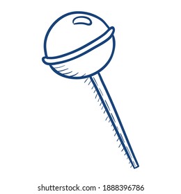 Lollipop. Hand drawn vector illustration.