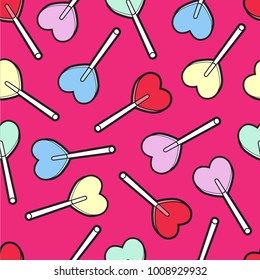 Lollipop Hearts Pattern