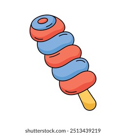 Lollipop, design vetorial de sorvete em estilo moderno