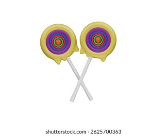  lollipop icon 3d illustration render

