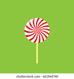 Lollipop icon, candy design template, vector illustration