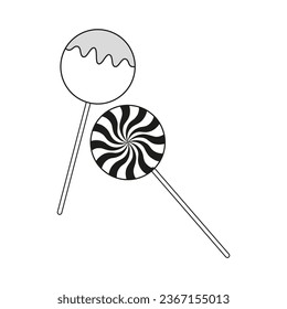 Lollipop icon. Candy sign. Sweets symbol. Vector illustration. EPS 10.