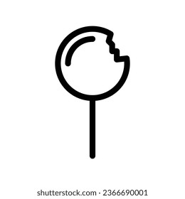 Lollipop icon, candy, vector illustration