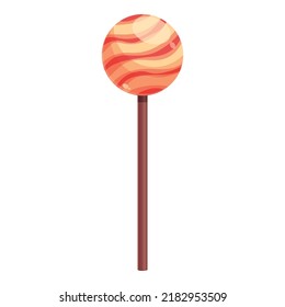 Lollipop icon cartoon vector. Candy cake pop. Sugar stick