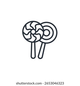 lollipop icon collection . design style with background