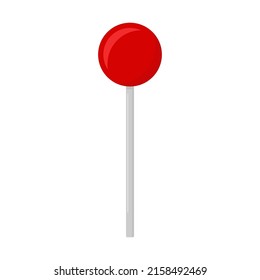 Lollipop icon. Color silhouette. Vertical front side view. Vector simple flat graphic illustration. Isolated object on a white background. Isolate.
