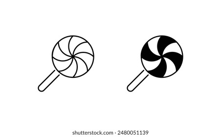 Lollipop icon design with white background stock illustration