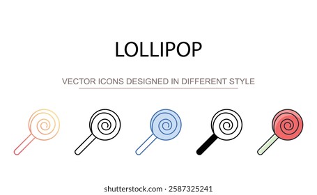 Lollipop icon design with white background stock illustration